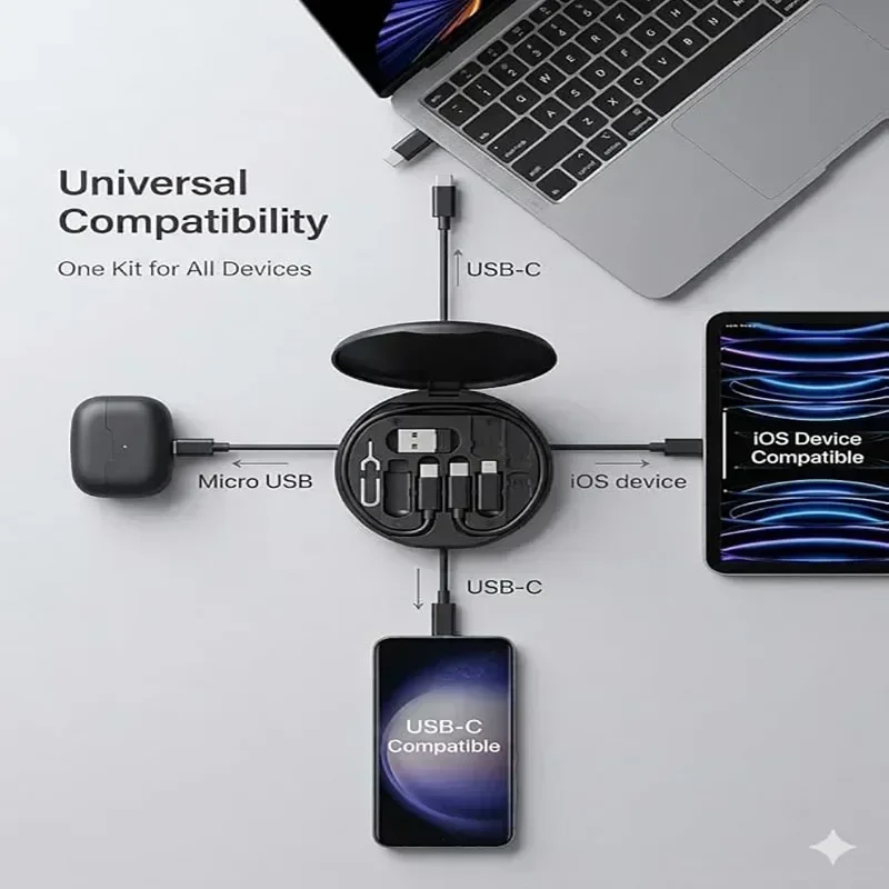 60W Fast Charging Cable Kit, B - đánh giá và giá Micro Usb Cable