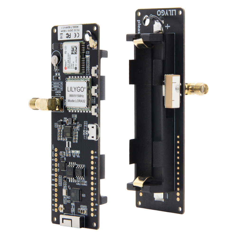 LILYGO® TTGO T-Beam V1.1 LoRa  - đánh giá và giá Esp32 Battery Holder Lipo