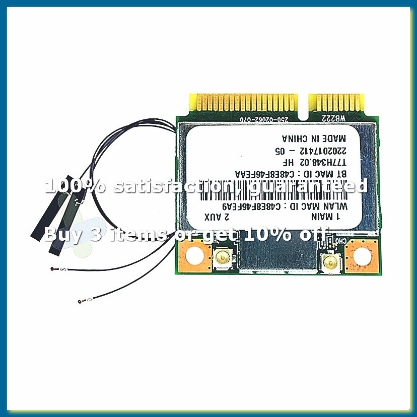 AR5B22 AR9462 WiFi Card+Intern - đánh giá và giá Antenna 2.4Ghz