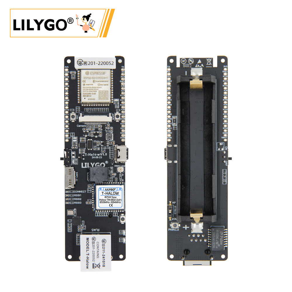 LILYGO® T-Halow ESP32-S3 Devel - đánh giá và giá Esp32 Battery Holder Lipo