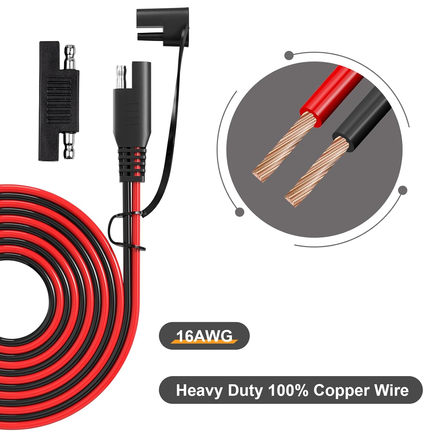 JMUYTOP 16AWG SAE Extension Ca - đánh giá và giá Ipex Connector