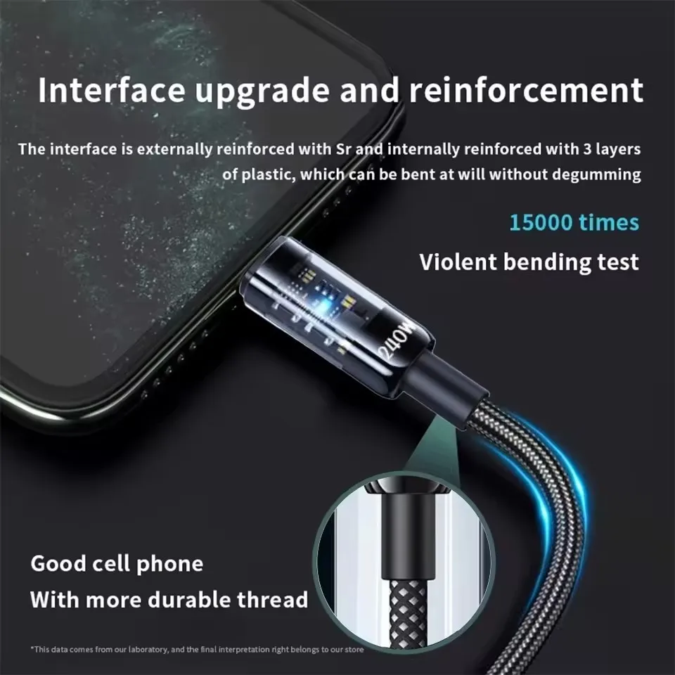 240W Nylon USB Type C Super Fa - đánh giá và giá Usb C Cable